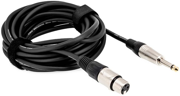 Kabel mikrofonowy JACK 6.3mm XLR 10m